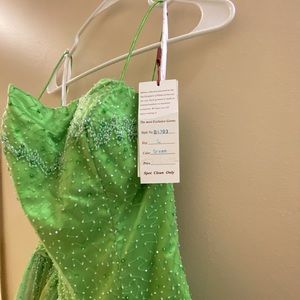 Green formal dress